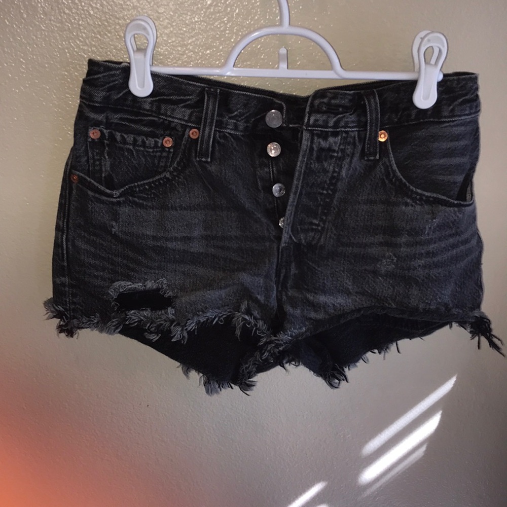 Black Levi Denim shorts